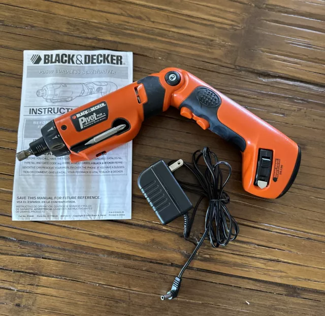 BLACK DECKER Pivot Plus Drill Driver PD600 NEW 6V Cordless