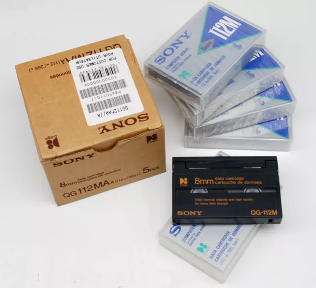 SONY DATA CARTRIDGE TAPE 8mm 112M QG112MAa 5GB 10 EXABYTE 82xx 85xx 8700, ELIANT