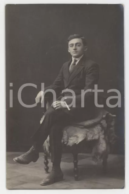 1910 ca ITALIA - COSTUME Ritratto di Eugenio GUIDO Fotografia 8x13 cm