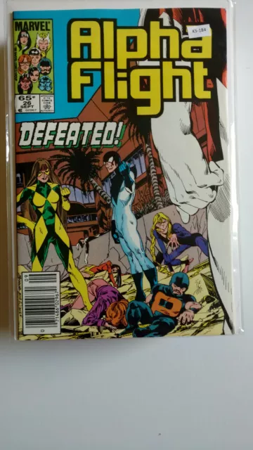 Alpha Flight #26 1985 Newsstand Variant High Grade Marvel Comic Book K5-184