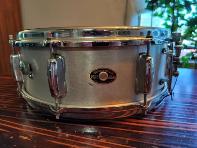 Slingerland No. 140 Student Model 5x14" 8-Lug Aluminum Snare Drum COB Hoops