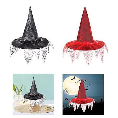 HALLOWEEN WITCH HATS Costume Cosplay Accessories Character Wizard Wide ...
