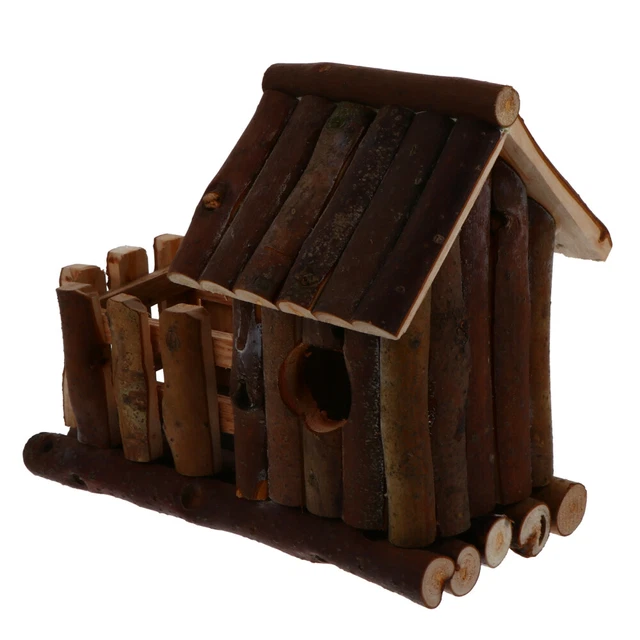 Holz Hamsterhaus Kleintier-Kauspielzeug Kleines Haustierhaus