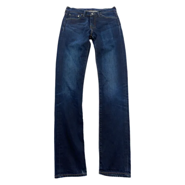 Levis Jeans 510 Herren W29 L34 Blau Stretch Straight Dunkle Waschung