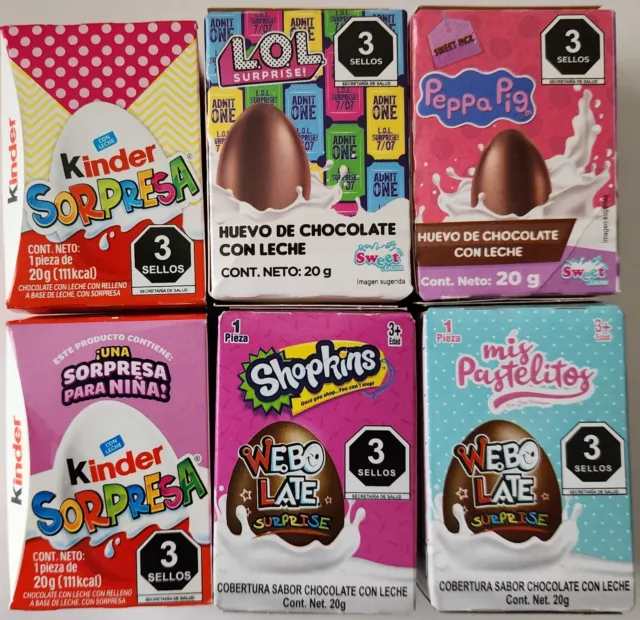 Finders Keepers L.O.L. Milk Chocolate Candy Egg & Toy Surprise (Pack of 6)