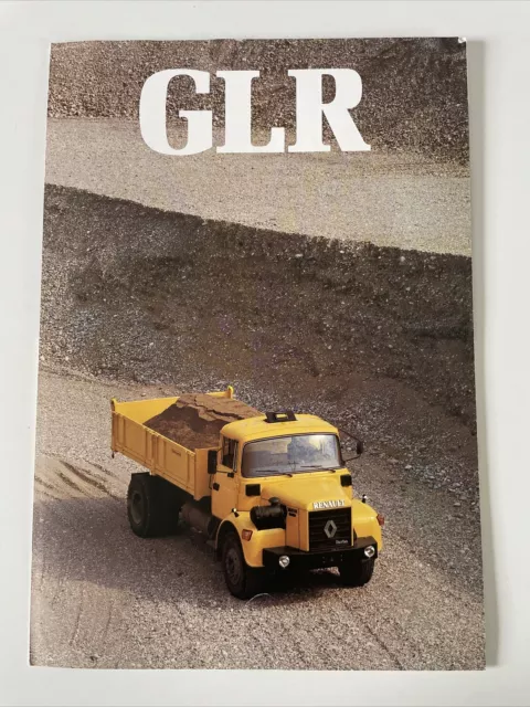 Notice Commerciale Renault GLR 190 brochure catalogue publicitaire Livret