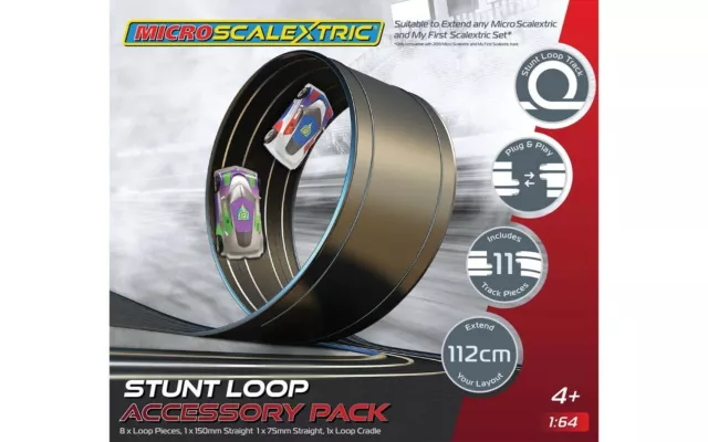 Micro Scalextric G8046 Track Stunt Extension Pack Stunt Loop