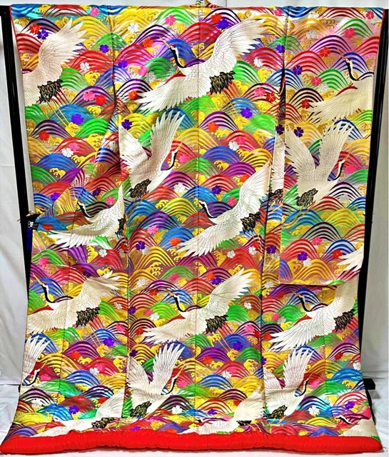 Japanese Kimono Uchikake Wedding Pure Silk  japan 760