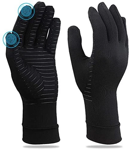 Copper Arthritis Gloves for Carpal Tunnel Pain Relief Fit for Women Men, Comp...