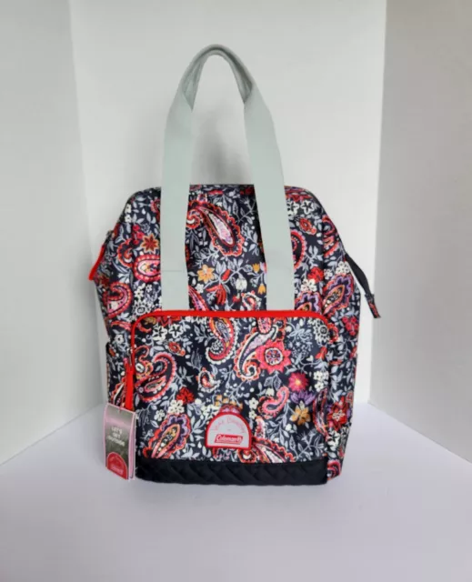 Vera Bradley and Coleman Backpack Tote Insulated Eden Paisley 18 Liter NWT