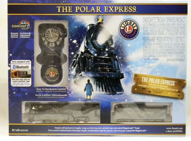 LIONEL HO SCALE POLAR EXPRESS TRAIN SET Blue Tooth 871811010 Open Box