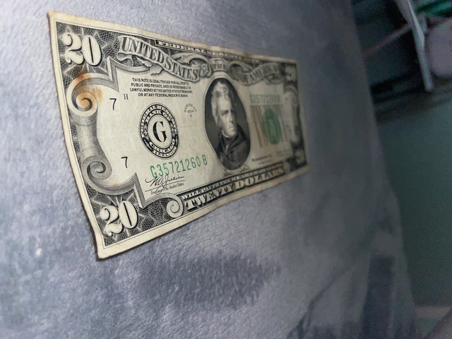 1934 Federal Reserve Note Green Seal $20 Twenty Dollar Note Bill Currency 3