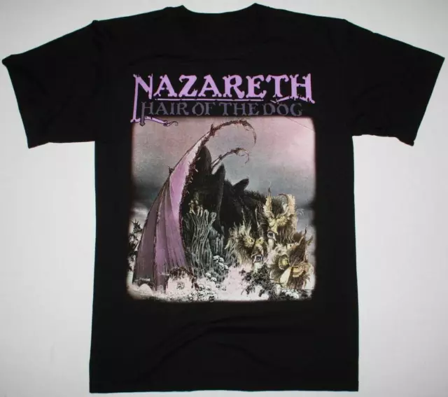 Nazareth Hair of the Dog men T-shirt Black Cotton All Size