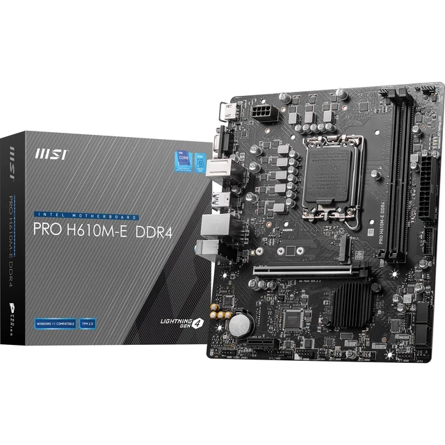 MSI PRO H610ME DDR4 Motherboard, MicroATX Supports Intel 12th Gen Core Proce EUR 131,81