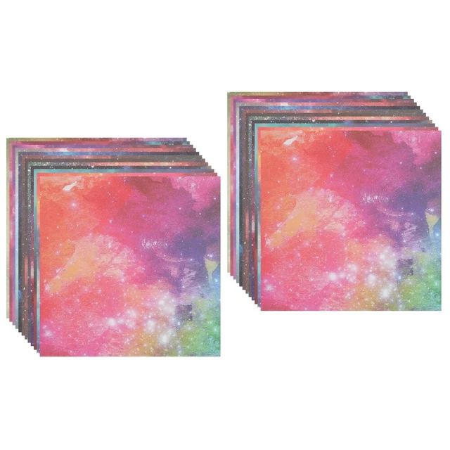 48 hojas de papel de álbum de recortes de colores papel de fondo papel estampado en el cielo