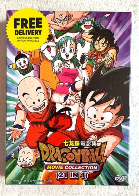 DVD Anime Dragon Ball Complete 21 Movies Collection Boxset 2023 English Dubbed