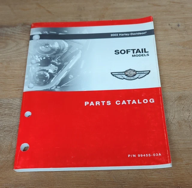 HARLEY DAVIDSON 2003 Softail Models Parts Catalog 9945503A £26.30