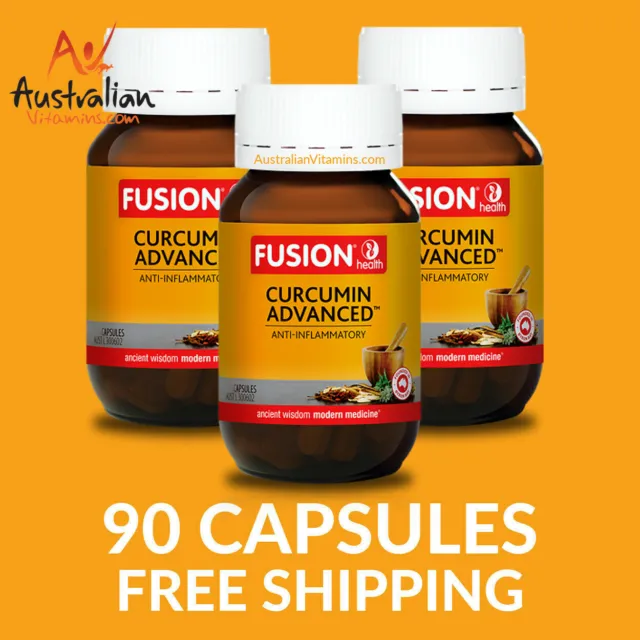 Fusion Curcumin Advanced 90 Capsules - 3 PACK - $39.66 each
