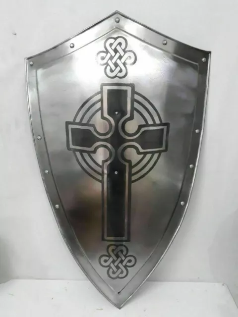 Medieval Hand Forged Steel Layered Medieval Shield SCA Battle Shield Armor