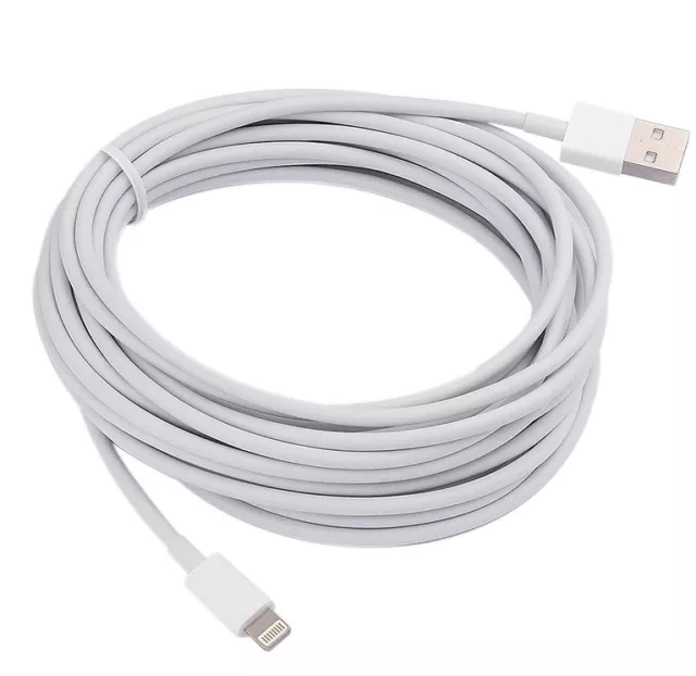 Extra Lang 5M USB Kabel für Apple IPHONE 11 12 13 XR Se X Ladegerät Verlängerung