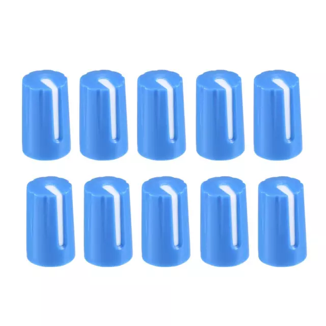 10pcs,D type 6mm Potentiometer Control Knobs For Volume Tone Knobs Blue White