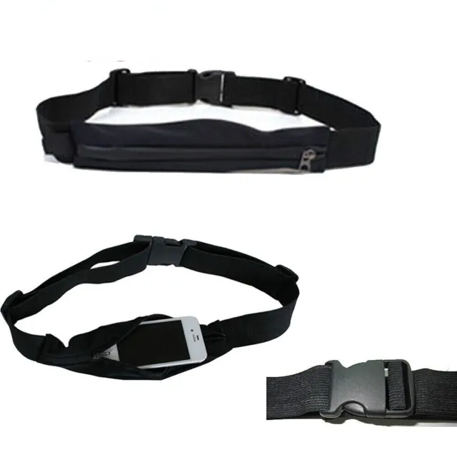 Waterproof Sport Runner Waist Bum Bag Running Jogging Belt Pouch Zip Fanny Pack