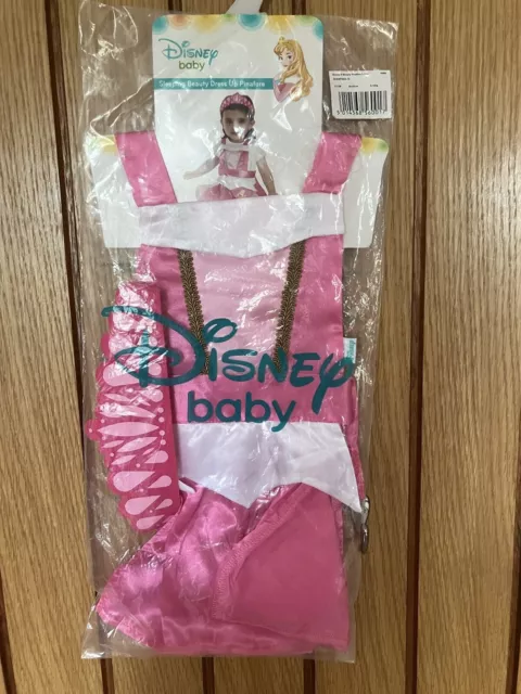 Disney Baby Sleeping Beauty Dress Up Girls Pinafore BNWT Age 3-12 months 3-6 M