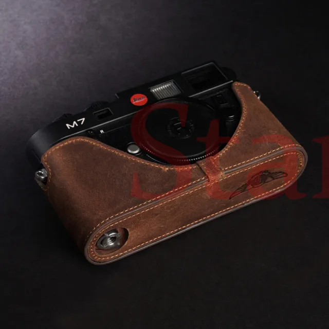 Echtes Leder Kameratasche Body Case Cover  für Leica M7 M6 M2 M3 M4Filmkamera