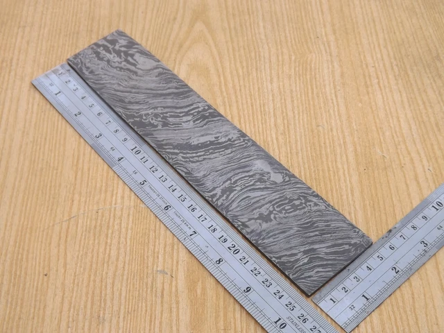 Handmade  Forged Damascus Steel Heavy Duty Billet Bar Making Knife Twist 10"x 2"