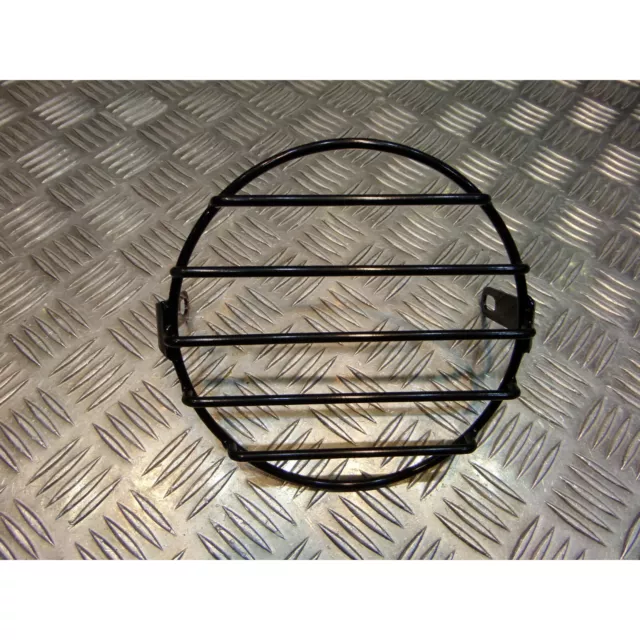 grille de phare metal noir universel moto bobber custom chopper cafe racer scram