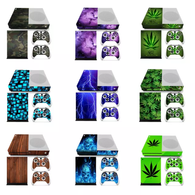 NEW FOR Xbox One S Console Decal Sticker Controllers Vinyl Skin Kit