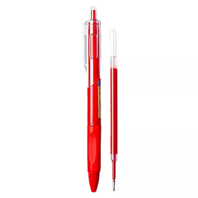 St Small Red Pen Quick Drying Spring Head Press Neutral Pen Carbon Pen 0.5m GAIR