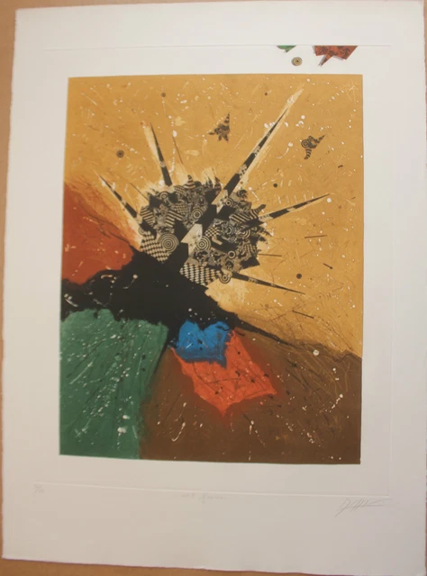 Gravure Originale Ernesto Tatafiore 'Ulysse' - Eau-forte Signée 1974 - 27,5x20 Cm - Art Contemporain Italien