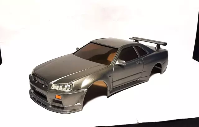 NISSAN SKYLINE GTR R34 Kyosho Mini-Z AWD MA-010 Body Champagne Gold RC JDM GTT