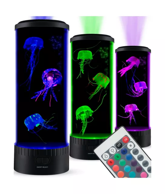 SensoryMoon Large LED Jellyfish Lava Lamp Aquarium - Electric Round Jellyfish...