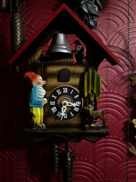 Gnome Cuckoo Clock RARE BLACK FOREST