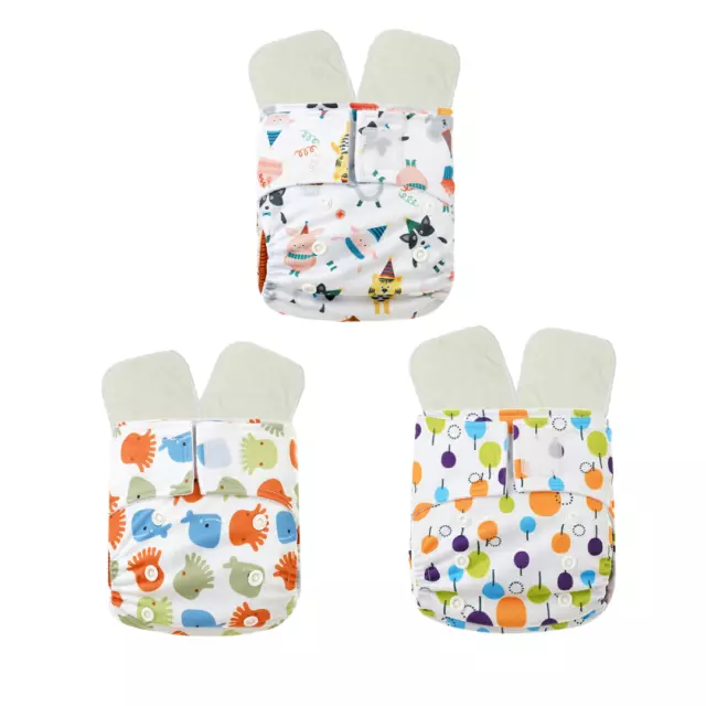 KaWaii Baby Newborn Pure & Natural Pocket Cloth Diaper Affordable Value Pack