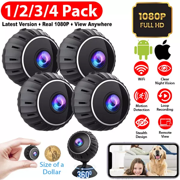 Mini Wireless Hidden Spy Camera Wifi IP Home Security 1080P HD Night Vision Cam