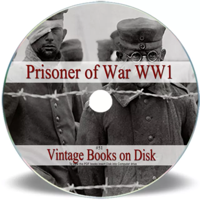 Rare Books Prisoner of World War 1 WW1 ~ DVD 2 ~ Prison Camp Escape Diary Hat 51