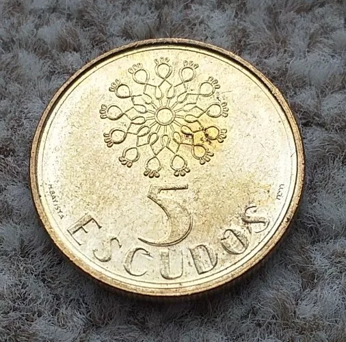 5 Escudos Various dates Portugal Km#632 Coin  By coin_lovers