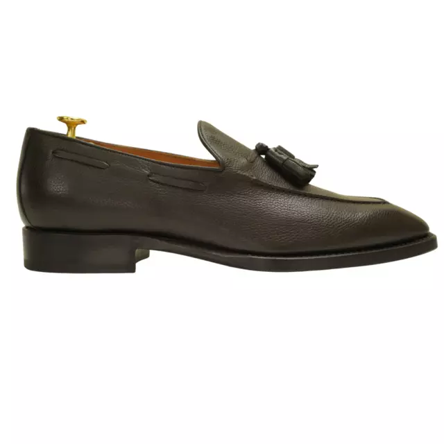 Hommes Suitsupply Italien Cuir Veau Marron Penny Mocassins EU44 UK10 US11