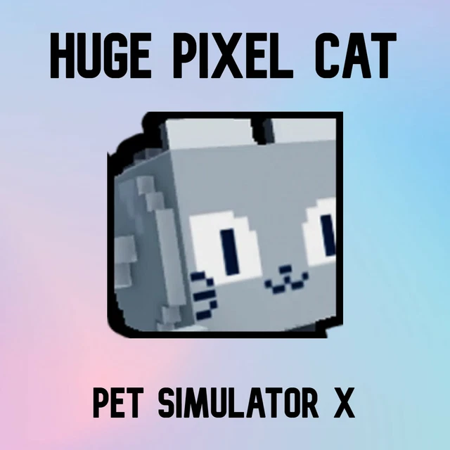 HUGE PIXEL CAT Pet Simulator X £4.99 PicClick UK