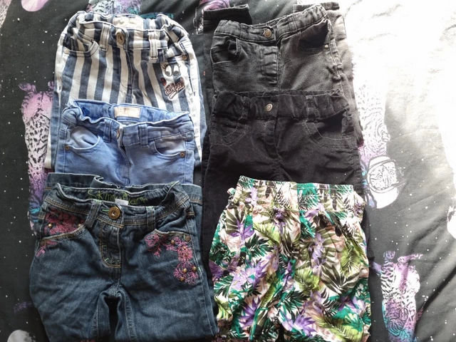 Girls Clothing Bundle Job Lot Trousers and Jeans Size 3-4 Years Next George etc