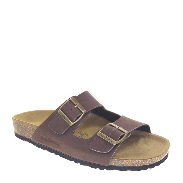 Ciabatte Uomo Valleverde In Eco Pelle Marrone - Sandali Comodi Con Suola In Gomma - Foto 4