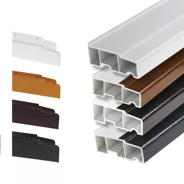 uPVC Ventana Almohadilla 85 mm Talón Eurocell Plástico Alféizar Externo de PVC - 1m (3' 3")