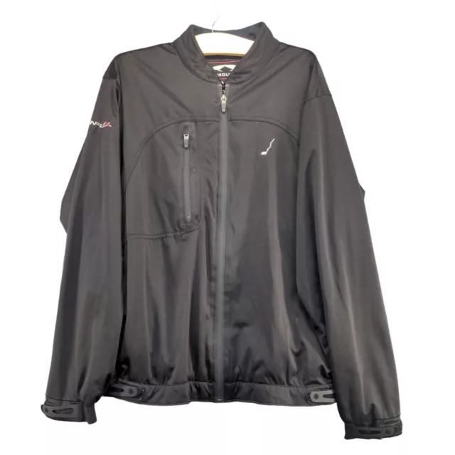 Sun Mountain Men's Rainflex Jacket Black Medium Breathable Stretch Waterproof