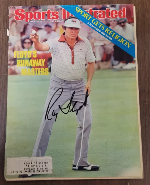 Ray Floyd Signed Sports Illustrated 4/19/76 PGA Golf HOF Masters Beckett Auto