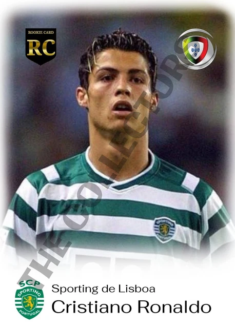 CRISTIANO RONALDO SPORTING Cp 2002. Rookie . Colection Card