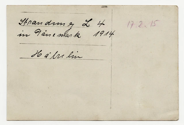 ORIGINAL FOTO AK Absturz Zeppelin Luftschiff L4, Dänemark, 1. WK ...