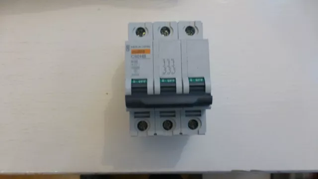 Merlin Gerin. Multi 9 C60Hb B32. 3 Pole Mcb Circuit Breaker.